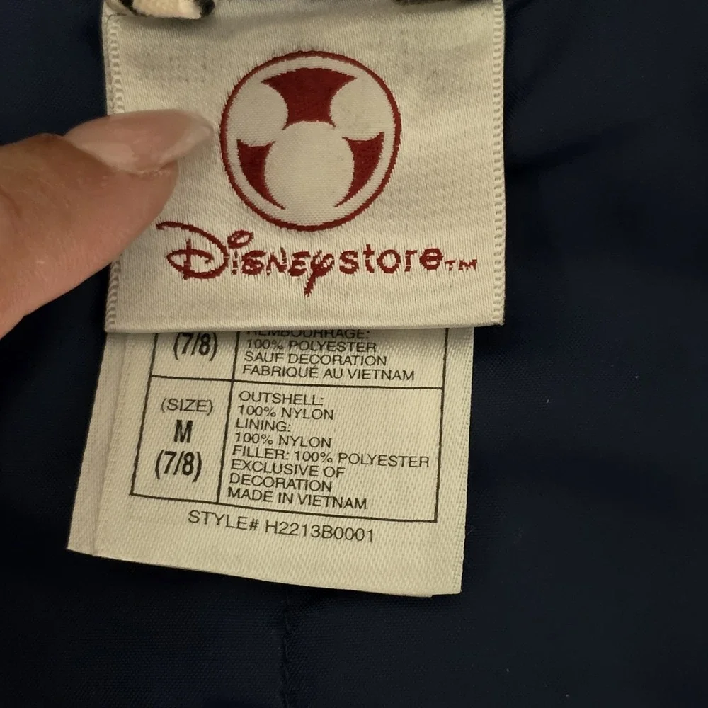Lightning McQueen Disney Cars Jacket Boys 7 8 Red Hooded Coat Puffer